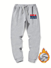 Basketball Graphic Drawstring Joggers Men s Sweatpants