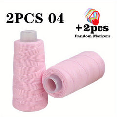 2pcs 100 Cotton Yarn DIY Fine Combed Solid Hand Crochet Pure Cotton Yarn