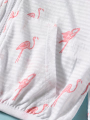 Toddler Girls Flamingo Sun Protection Hooded Shirt Jackets
