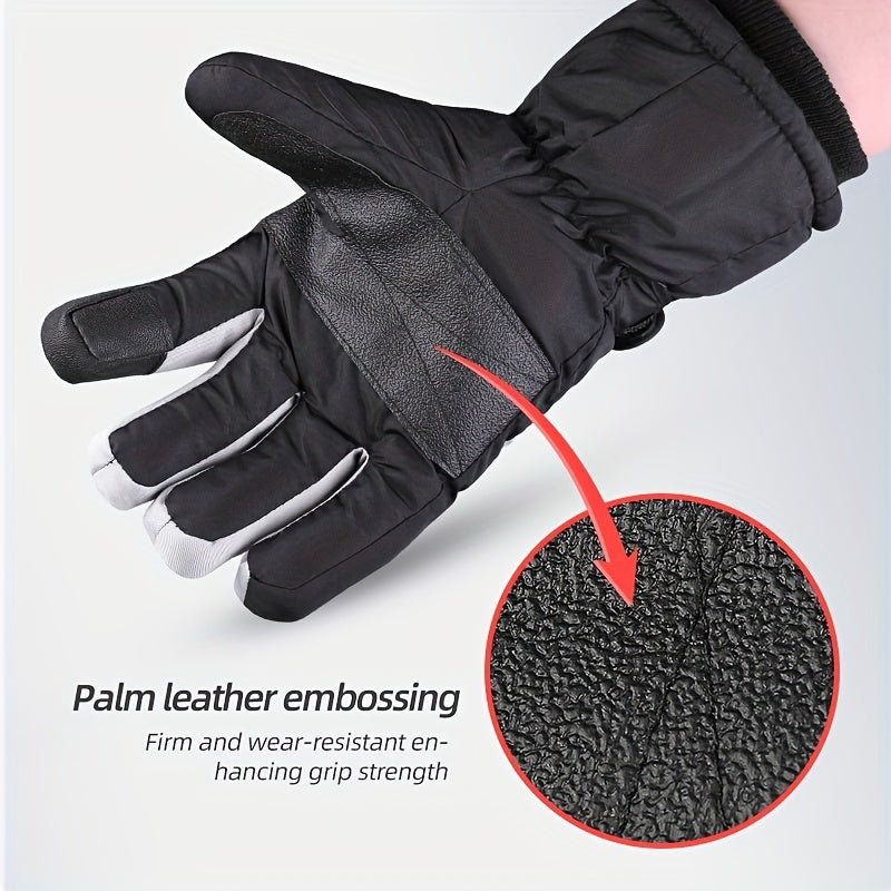Winter Thermal Full Finger Gloves for Skiing Cycling