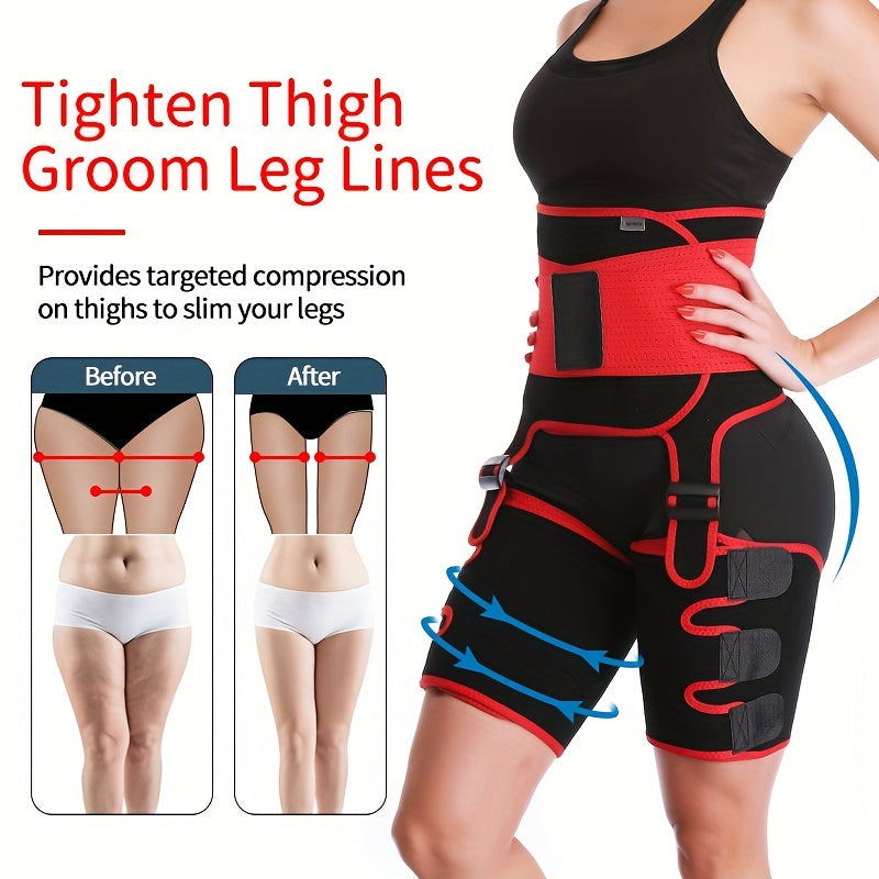Waist Trainer Trimmer Belt Tummy Control Compression Thigh Wrap Cincher