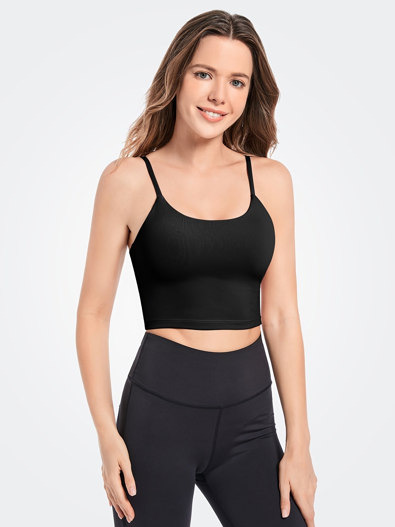 Padded Sports Bra Casual Comfy Sports Tank Top Yoga Fitness Intimates Bra
