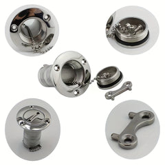 Marine Boat Deck Fuel Filler With Key Cap Stainless Steel