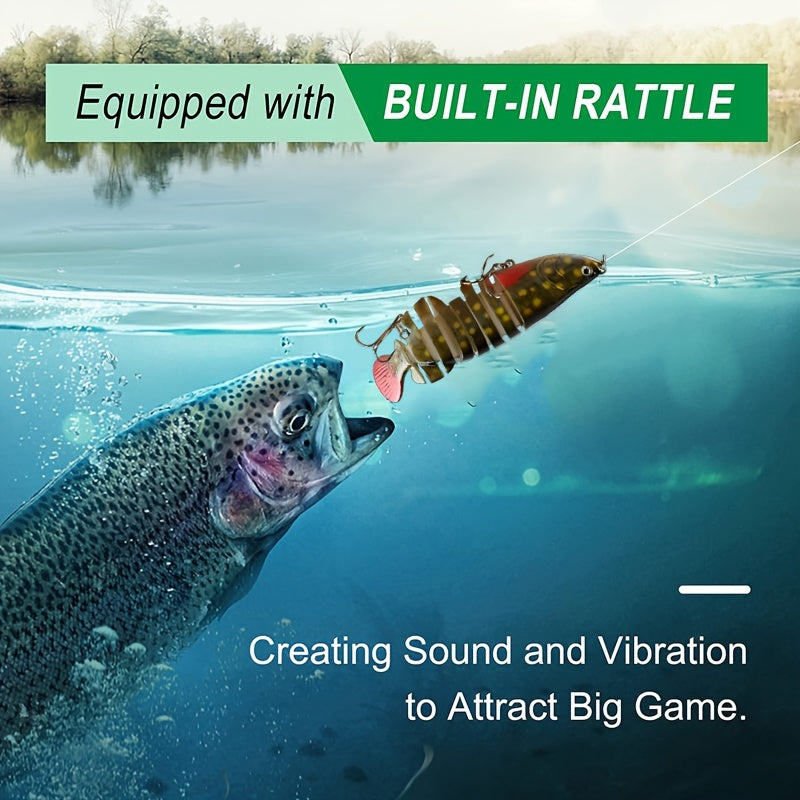 Jointed Fishing Bait Slow Sinking Bait Realistic Action