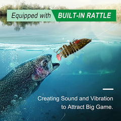 Jointed Fishing Bait Slow Sinking Bait Realistic Action