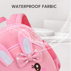 3D Cartoon Rabbit Kids Backpack for School Boys Girls