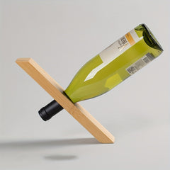 Bamboo Wine Rack Balance Display Home Kitchen Accessories