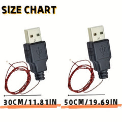 USB Charging Cable for DIY 3D Printer 30 Light Up Bricks ABS Material