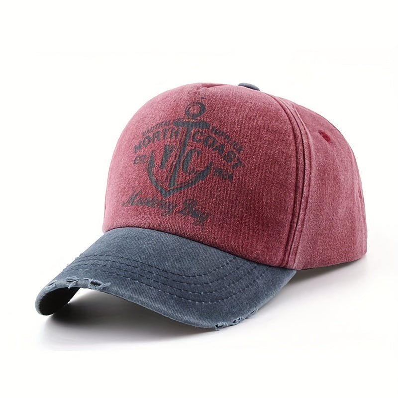 Cotton Graffiti Print Baseball Cap for Men