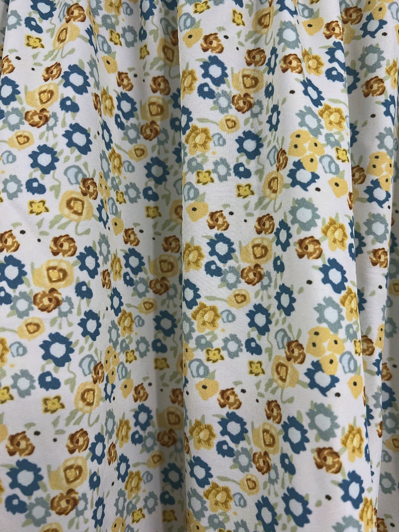 Boho Ditsy Floral Print High Rise Skirt