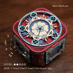 3D Wooden Puzzle Music Box DIY Building Kit - Perfect Holiday Gift