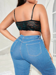 Lace V Neck Longline Bra