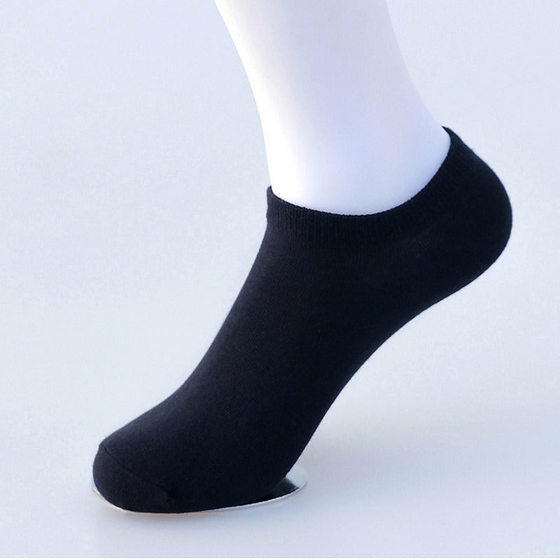 5 Pairs Women's Invisible Boat Socks Cotton Deodorant Sweat Absorbing