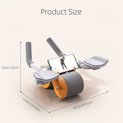Ab Roller Wheel with Dual Wheels and Comfortable Handle
