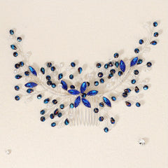 Rhinestone Decor Hair Comb Baroque Style Bridal Wedding Headwear