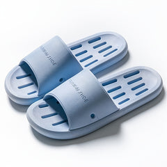 Women's Hollow Out Sole Slides Solid Quick Drying Bathroom Shoes