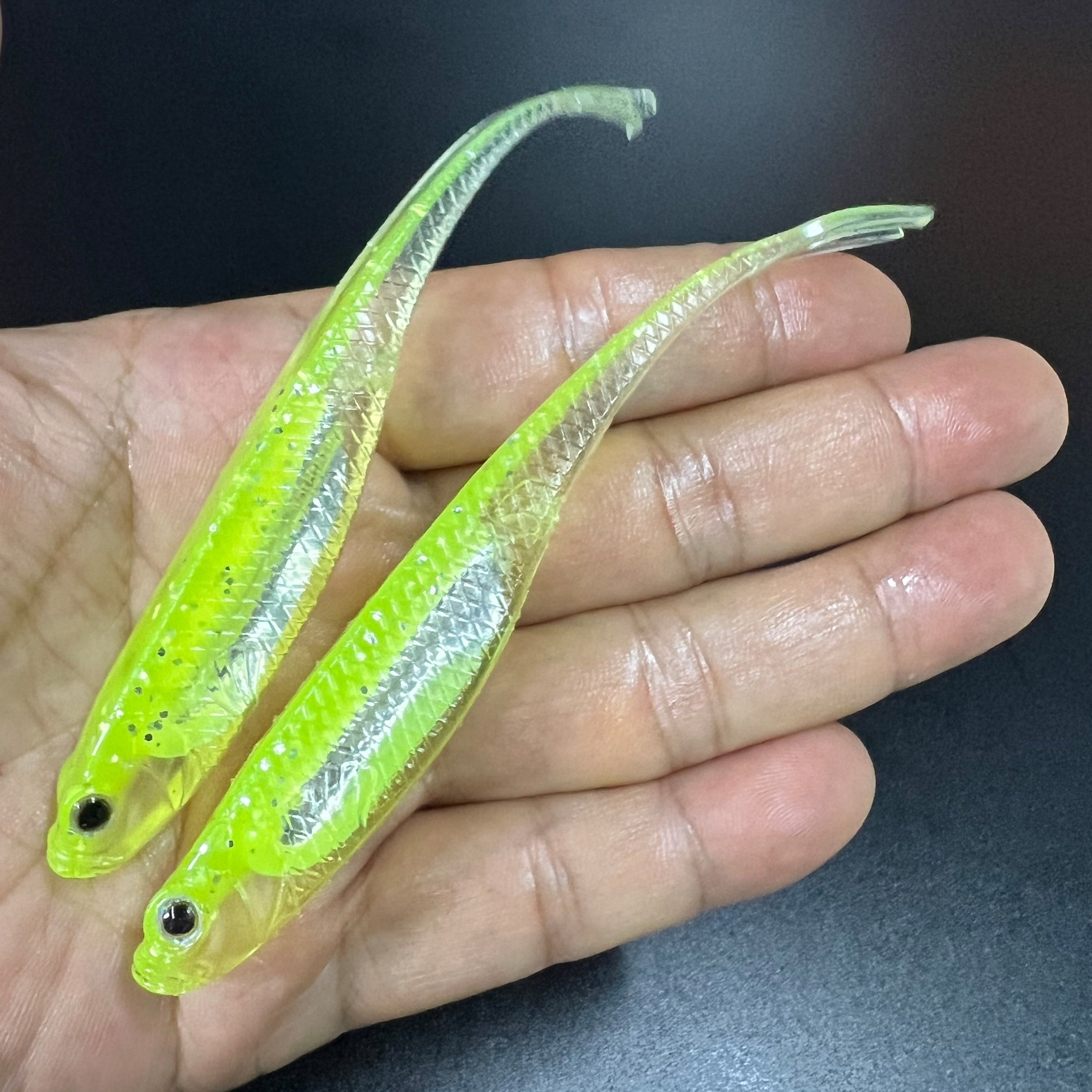 6pcs Fork Tail Fishing Lure Bionic Soft Lure Artificial Swimbait Tackle