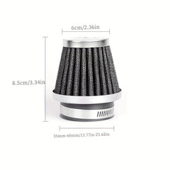 Universal Motorcycle Air Filter Cleaner 35-60mm for Bobber, Touring & Dirt Bikes