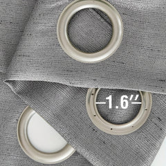 Flat Jacquard Curtain Light filtering Grommet Top Curtain
