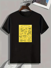 Men's Halloween Style Pattern T shirt Active Tee