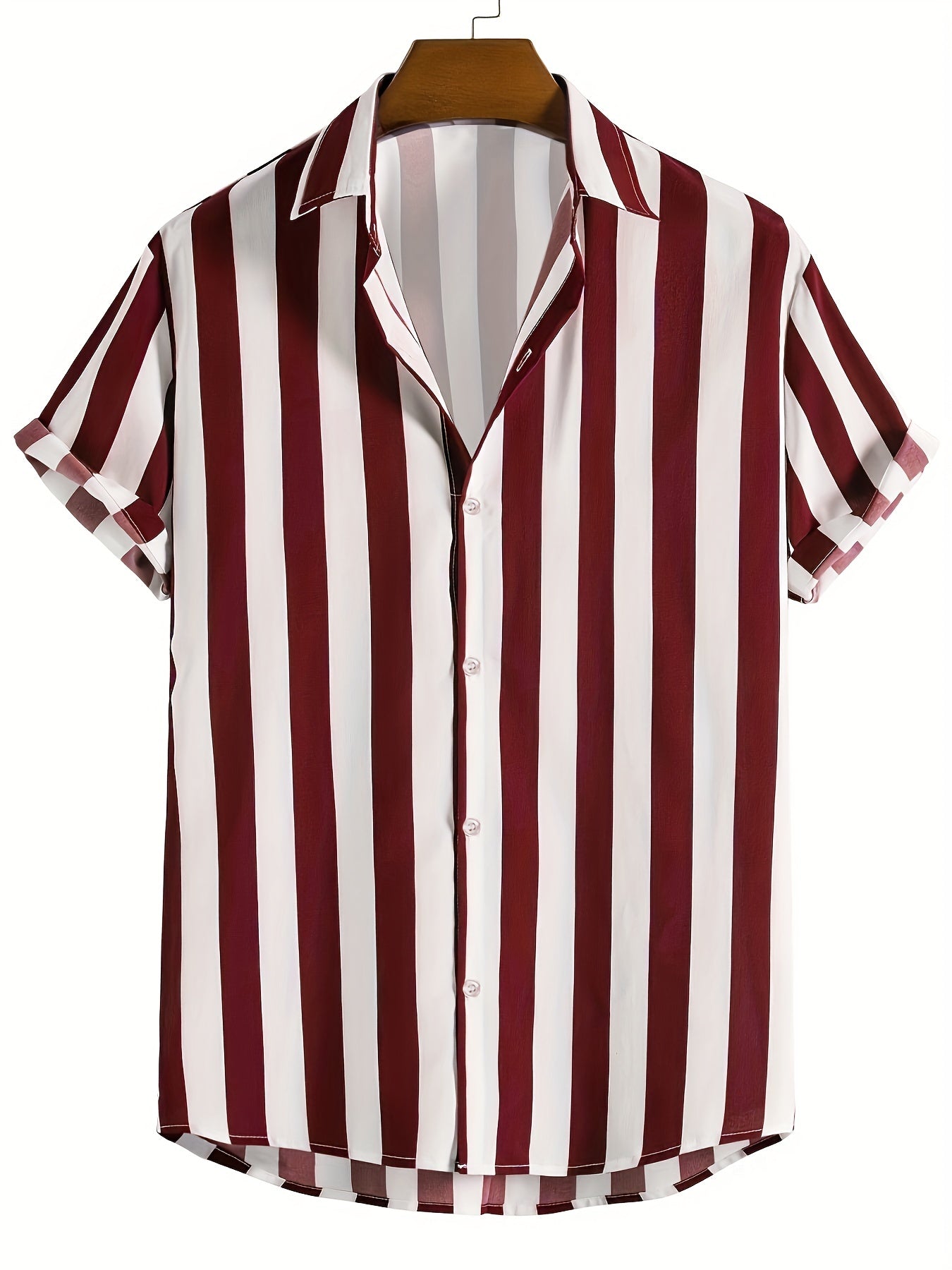 Men's Striped Short Sleeve Shirt