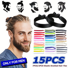 Elastic Knotted Hairband Solid Hair Rope