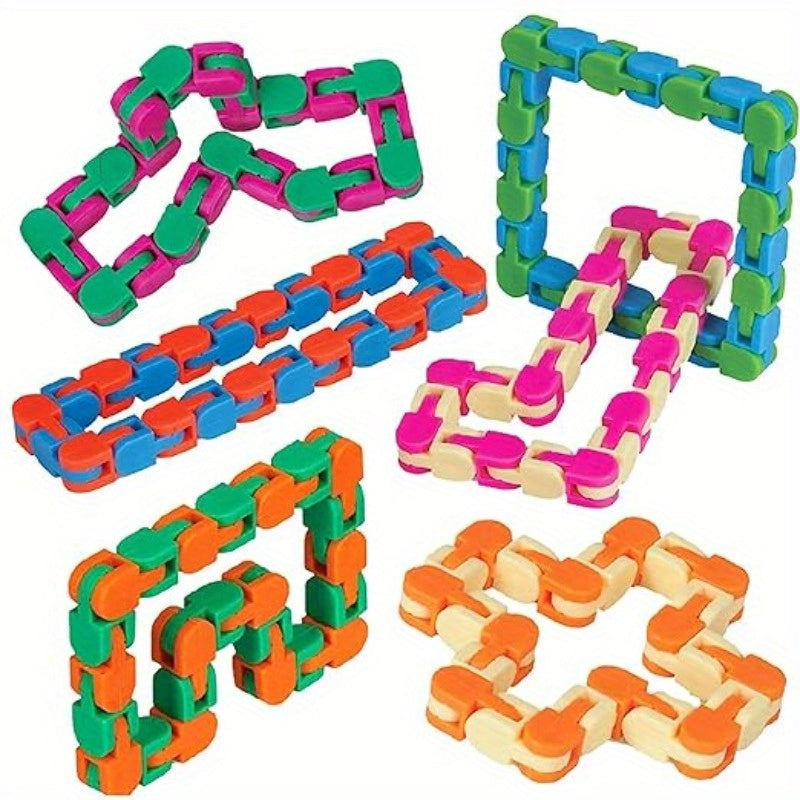 24 Link DIY Relaxation Chain - Transformable into Various Shapes - 8pcs