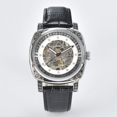 KUERST Auto Mechanical Watch Waterproof Night Light Wristwatch