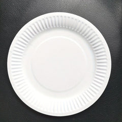 50pcs Disposable Plate Round Paper Plate for Wedding Anniversary Birthday Party
