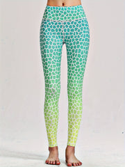 High Waist Aesthetics Print Butt Lift Leggings for Workouts & Yoga