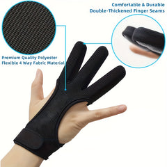 Archery Gloves Shooting Leather 3 Finger Protector Youth Adult Beginner