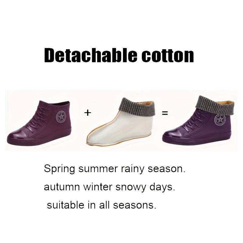 Women's Waterproof PVC Rain Boots Non slip Wear Resistance