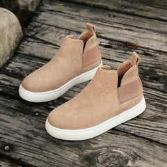 Girl's Solid Slip On Shoes Comfy Non Slip Breathable Casual Sneakers For Kids
