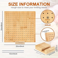 20 Steel Rod Crochet Blocking Board Set with Stand