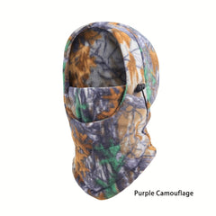 Camouflage Balaclava Winter Outdoor Fleece Hood Hat Windproof Cycling Mask