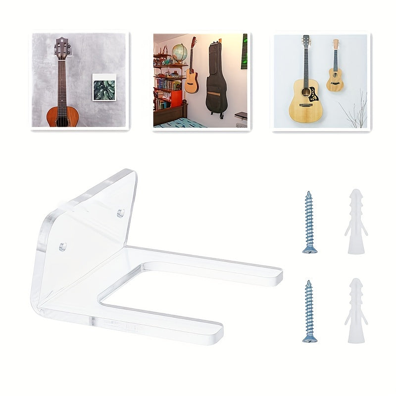 Acrylic Guitar Hanger Wall Mounted Clear Stand