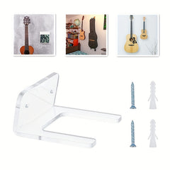 Acrylic Guitar Hanger Wall Mounted Clear Stand