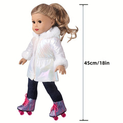 17 18 Inch Winter Baby Doll Outfit Newborn Warm Clothing Single Coat