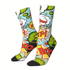 Funny Novelty Crew Socks Crazy Design
