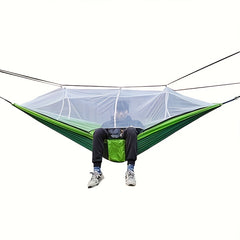 Portable Camping Hammock with Mosquito Net & Carabiner