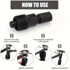 Bicycle Crank Puller Tool Set Compact Crankset Inner Bearing Remover
