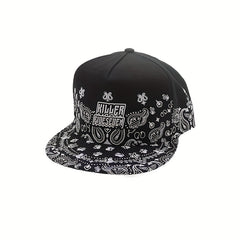 Hip Hop Snapback Hats Gothic Letter Paisley Print Unisex Anime Baseball Cap