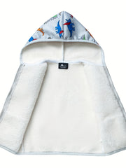 Boys Fleece Hoodie Jacket Baby's Warm Coat