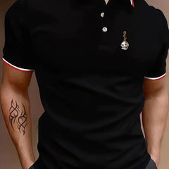 Men's Rope Skull Pattern Long Sleeve Shirt