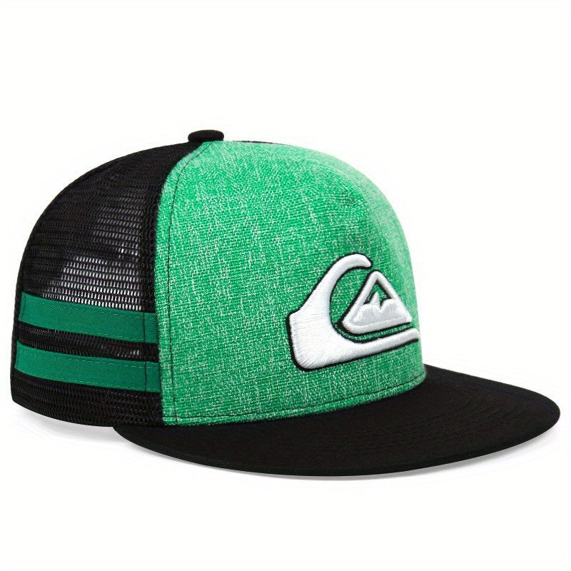 Men's Half Mesh Baseball Cap Hip Hop Outdoor Sunscreen Cap