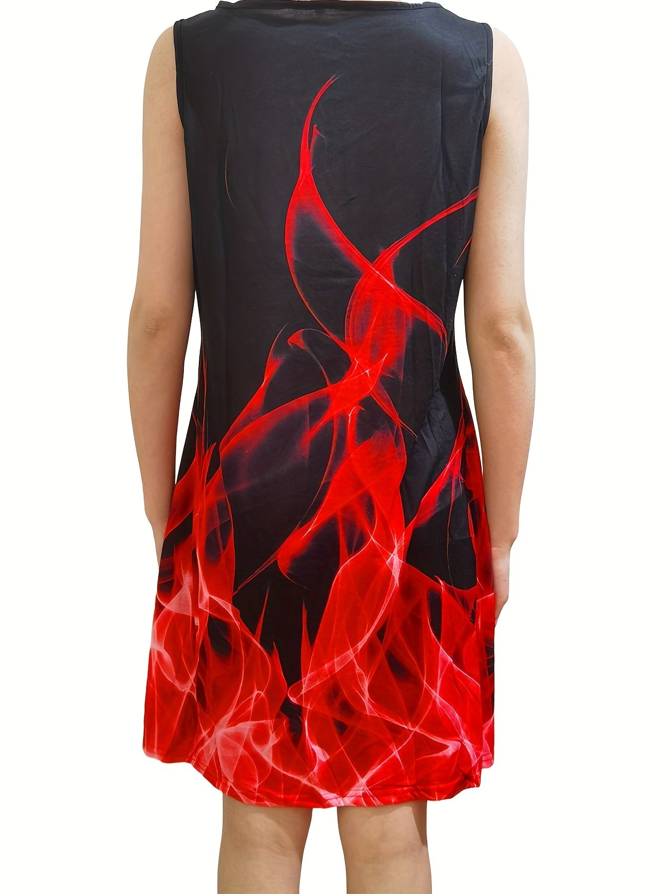 Keyhole Dress Casual Sleeveless Tank Dress