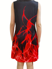 Keyhole Dress Casual Sleeveless Tank Dress