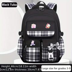 Kids Girls Cartoon Canvas Backpack Lightweight