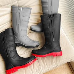 Women's Rubber Knee High Rain Boots Waterproof Outdoor Work Shoes