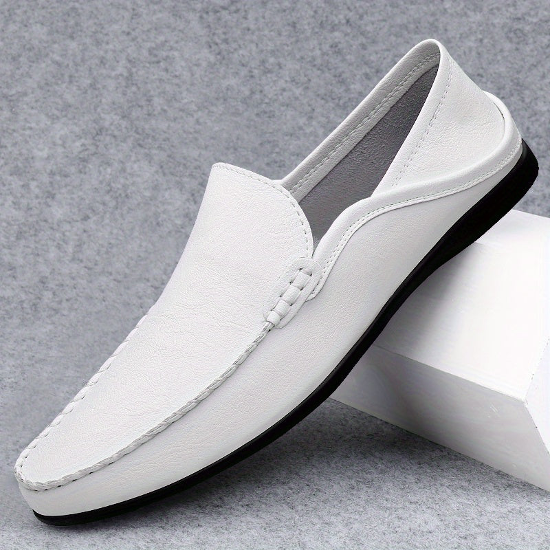 Men's Lightweight Faux Leather Loafer Shoes